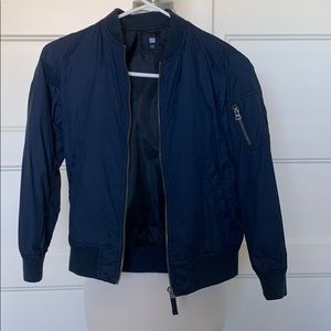 Uniqlo Navy Blue Boys Bomber Jacket